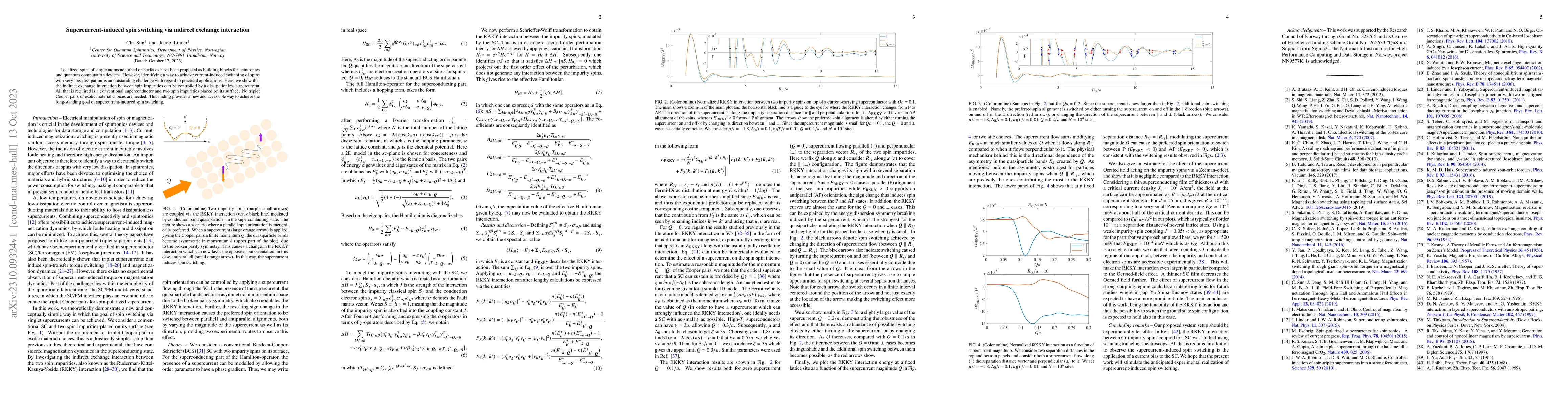 Thumbnail for Supercurrent-induced spin switching via indirect exchange interaction