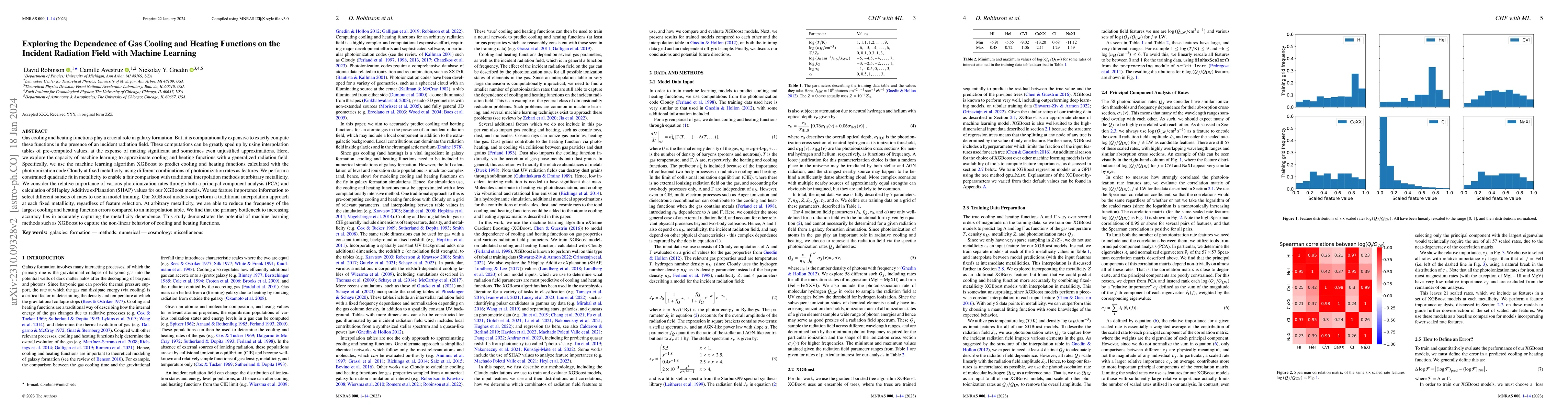 Thumbnail for Exploring the Dependence of Gas Cooling and Heating Functions on the
  Incident Radiation Field with Machine Learning