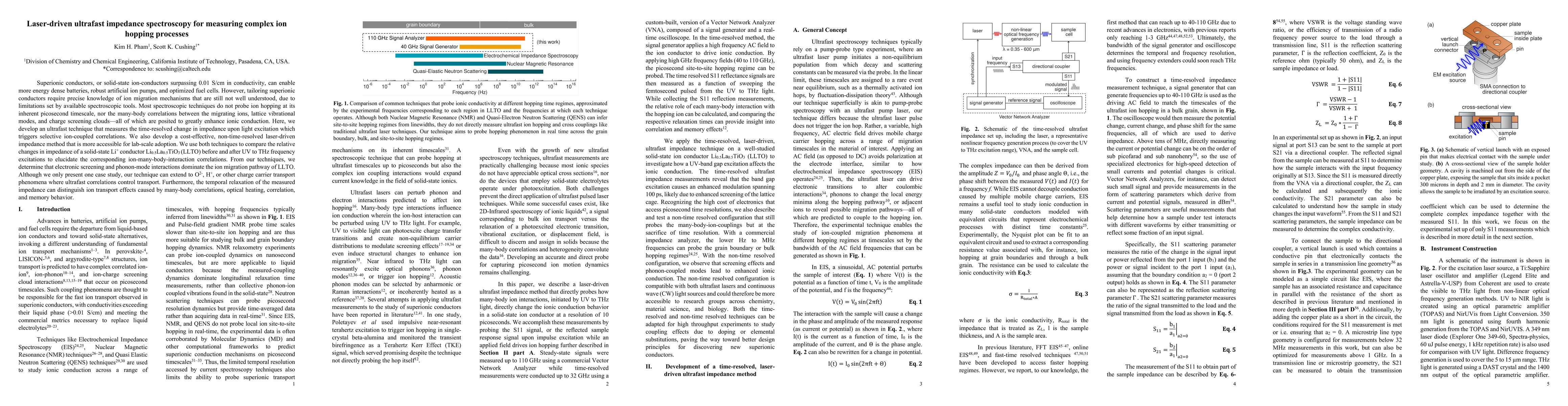Thumbnail for Laser-driven ultrafast impedance spectroscopy for measuring complex ion
  hopping processes