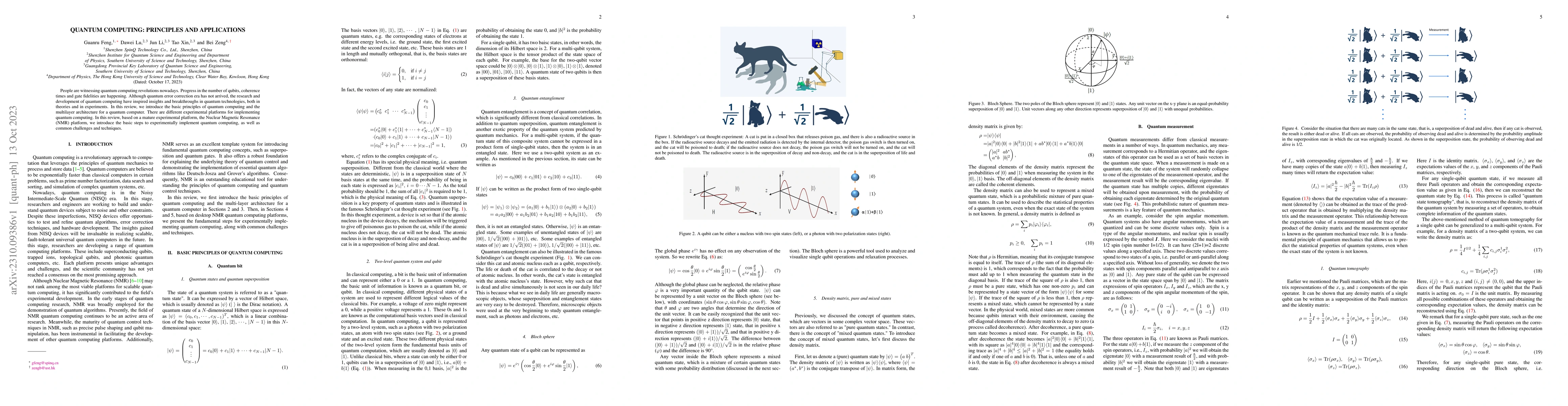 Thumbnail for Quantum computing: principles and applications
