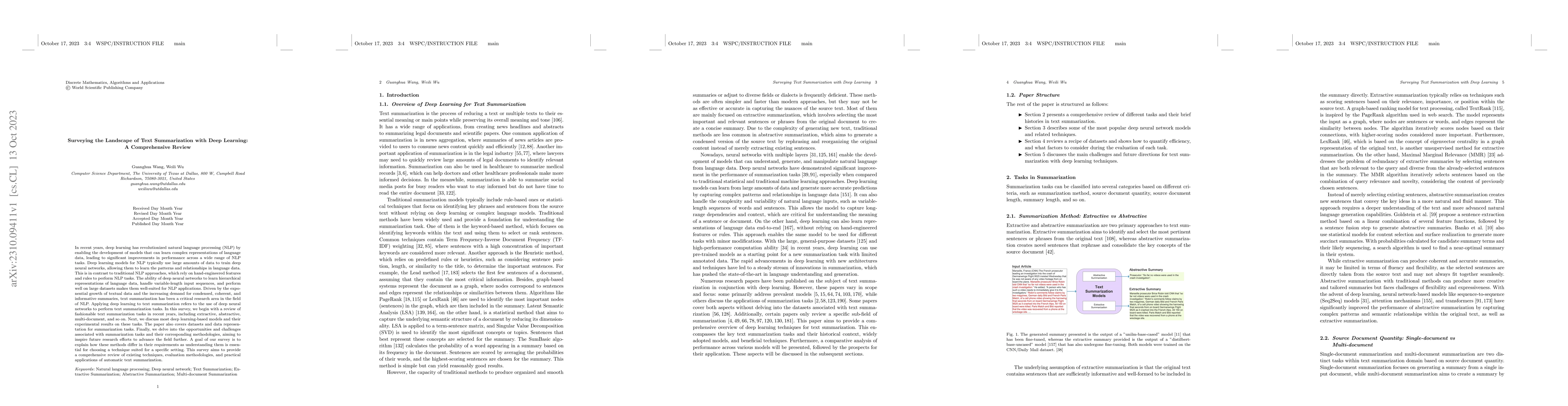 Thumbnail for Surveying the Landscape of Text Summarization with Deep Learning: A
  Comprehensive Review