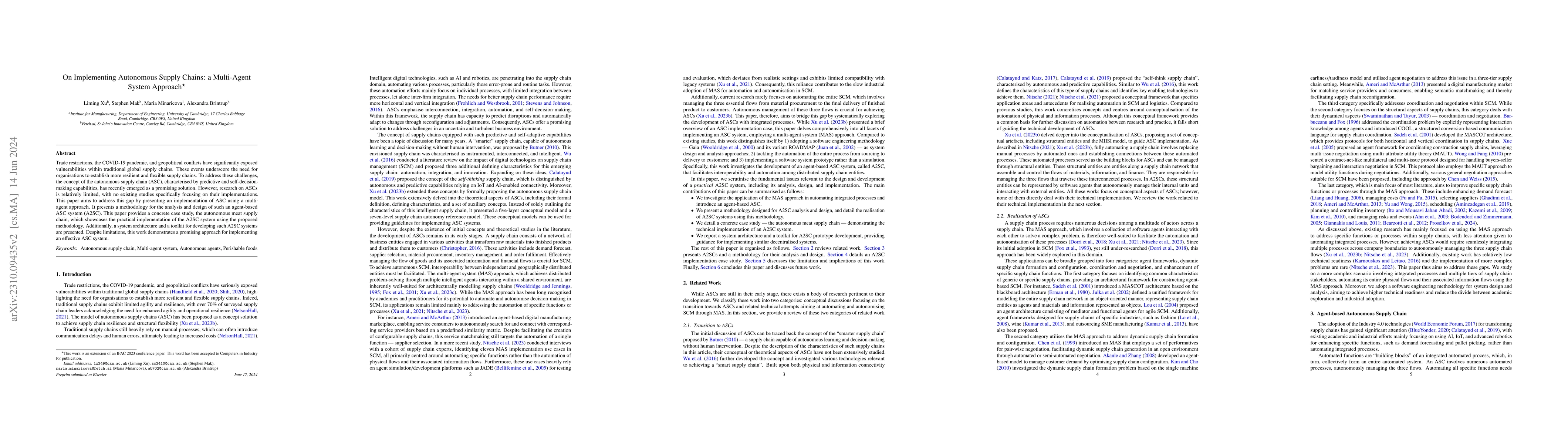 Thumbnail for On Implementing Autonomous Supply Chains: a Multi-Agent System Approach