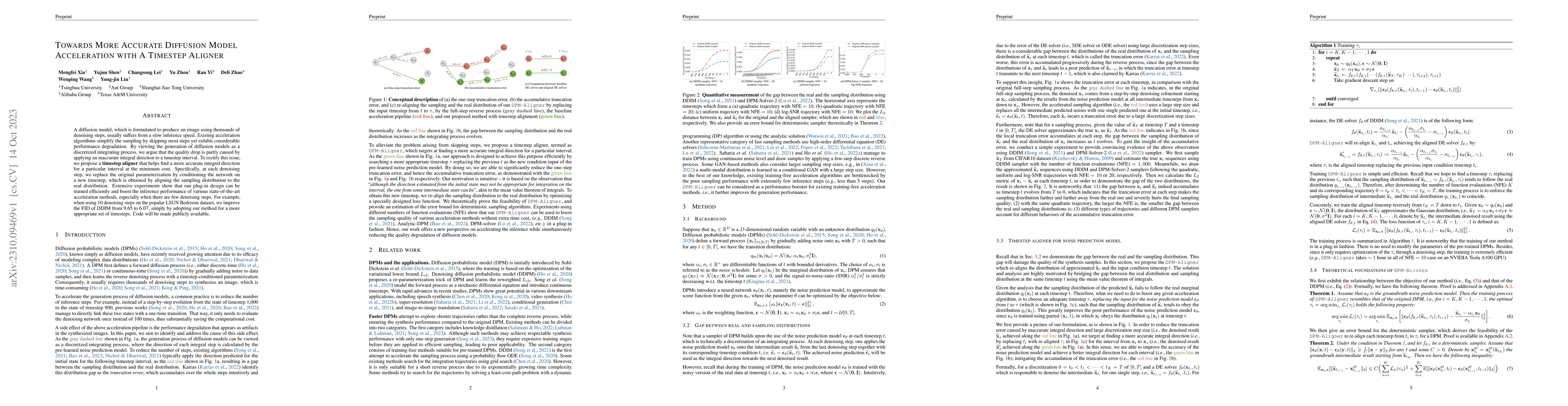 Thumbnail for Towards More Accurate Diffusion Model Acceleration with A Timestep
  Aligner