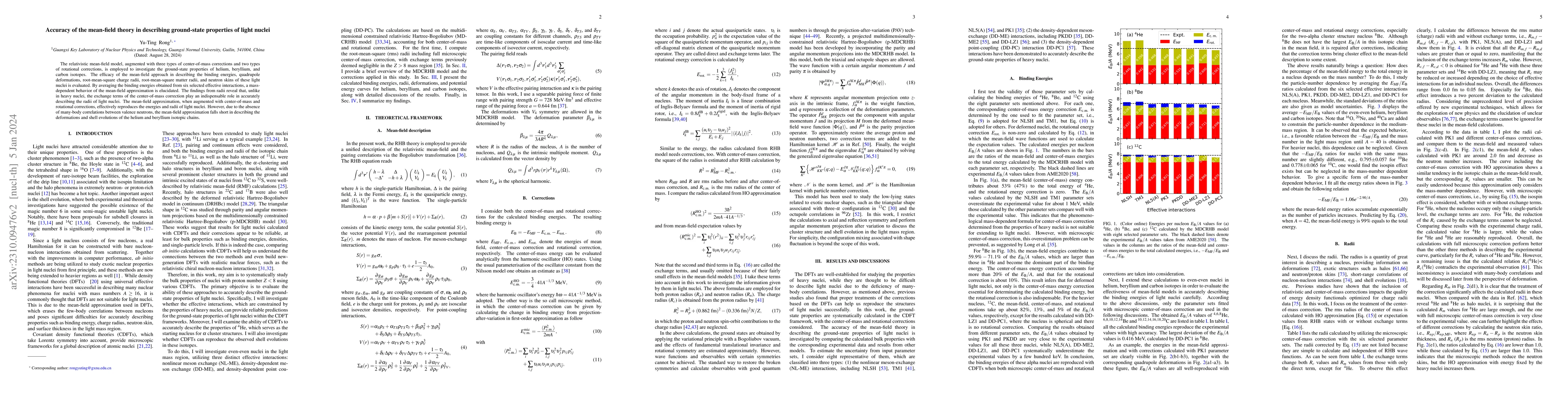 Thumbnail for Accuracy of the mean-field theory in describing ground-state properties
  of light nuclei