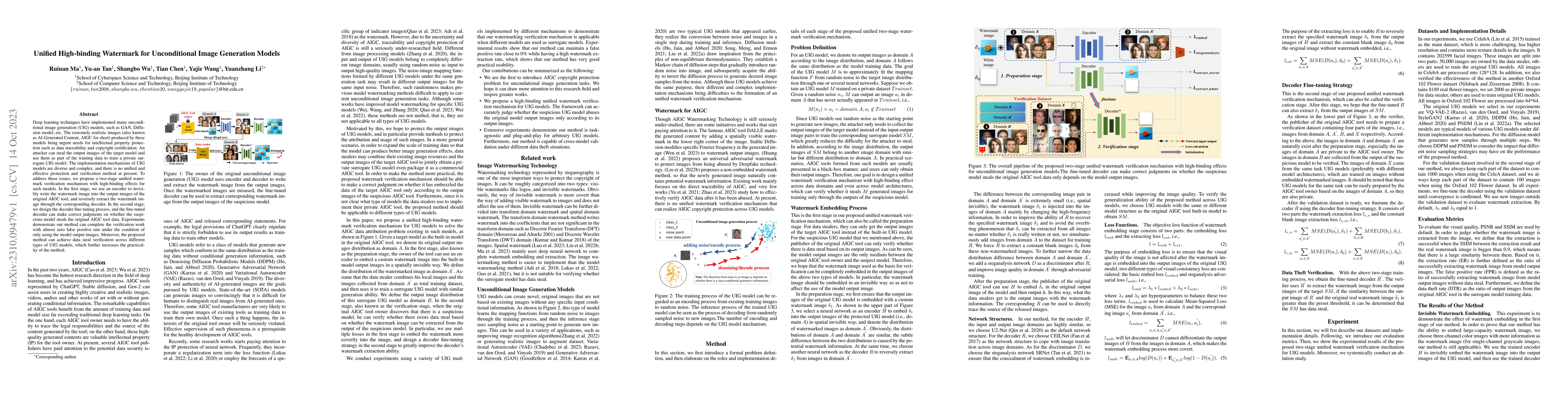 Thumbnail for Unified High-binding Watermark for Unconditional Image Generation Models