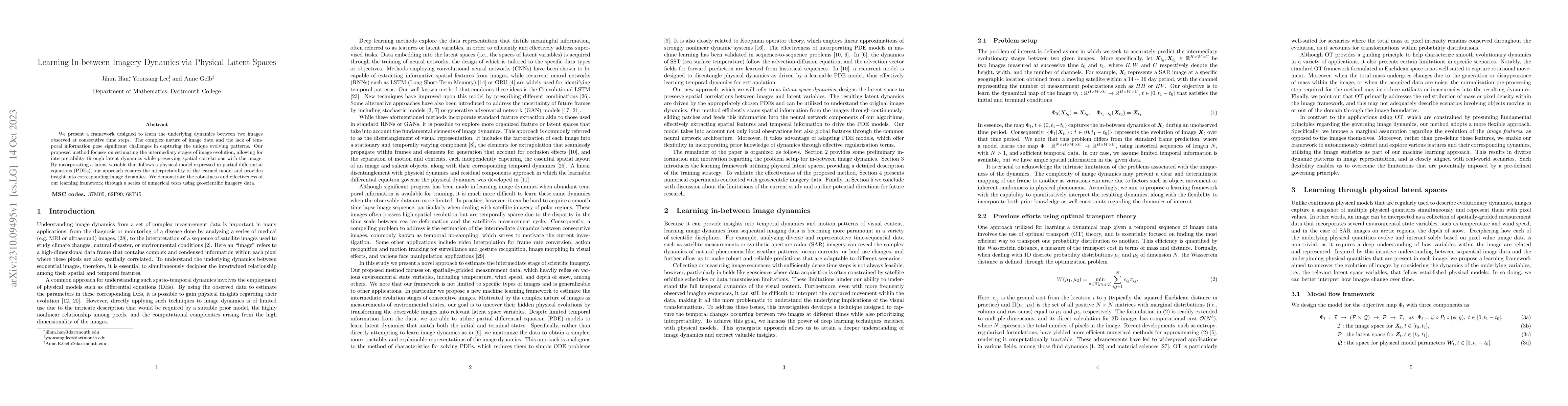 Thumbnail for Learning In-between Imagery Dynamics via Physical Latent Spaces