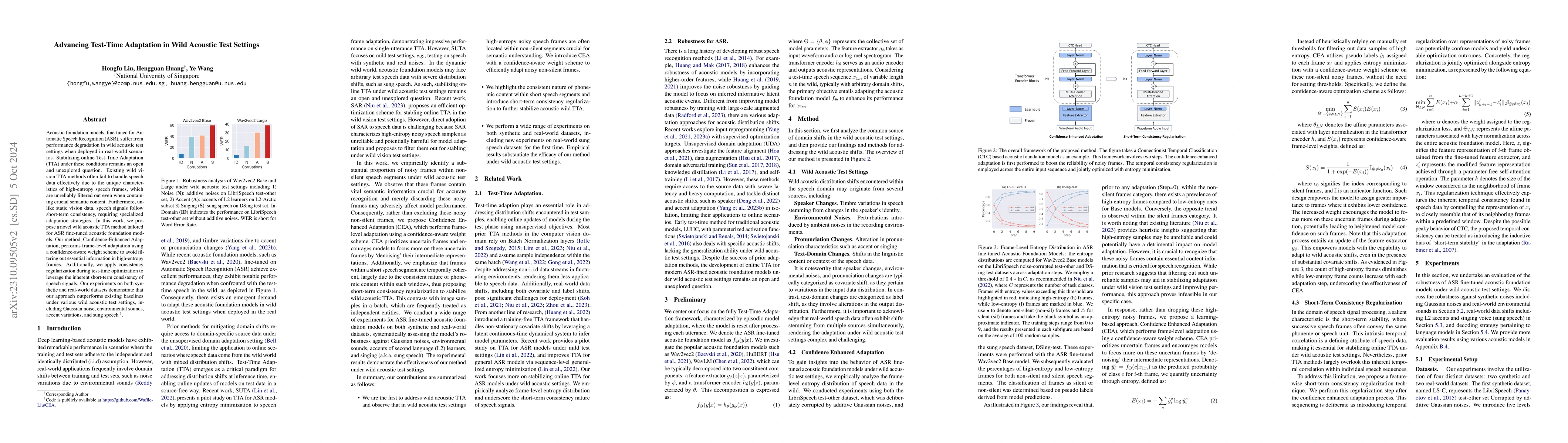 Thumbnail for Advancing Test-Time Adaptation for Acoustic Foundation Models in
  Open-World Shifts