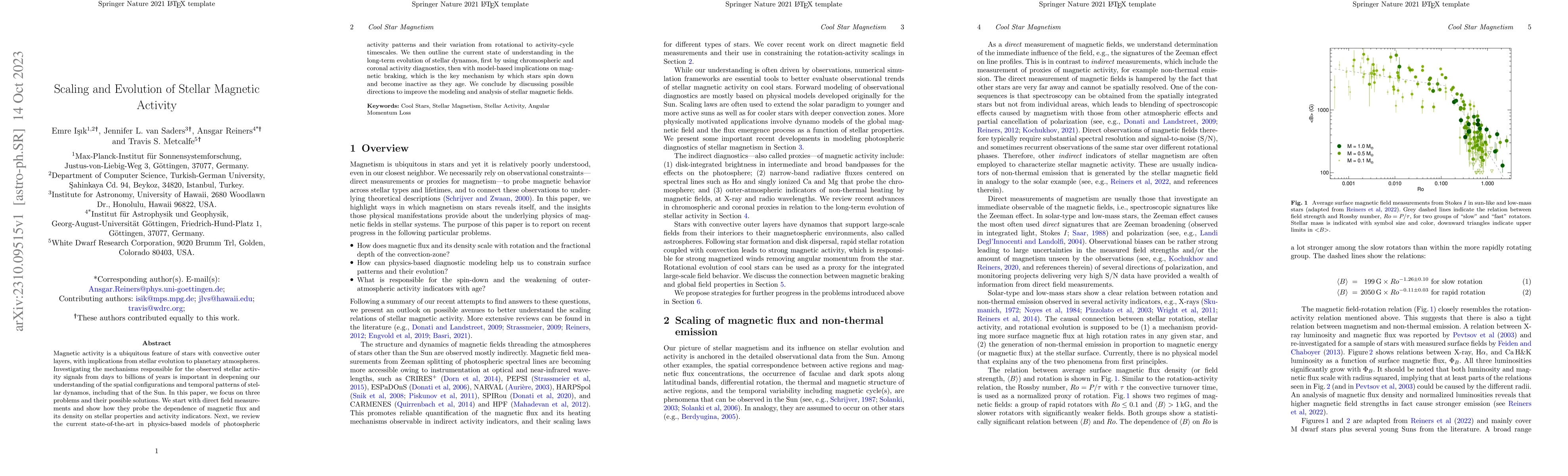 Thumbnail for Scaling and Evolution of Stellar Magnetic Activity