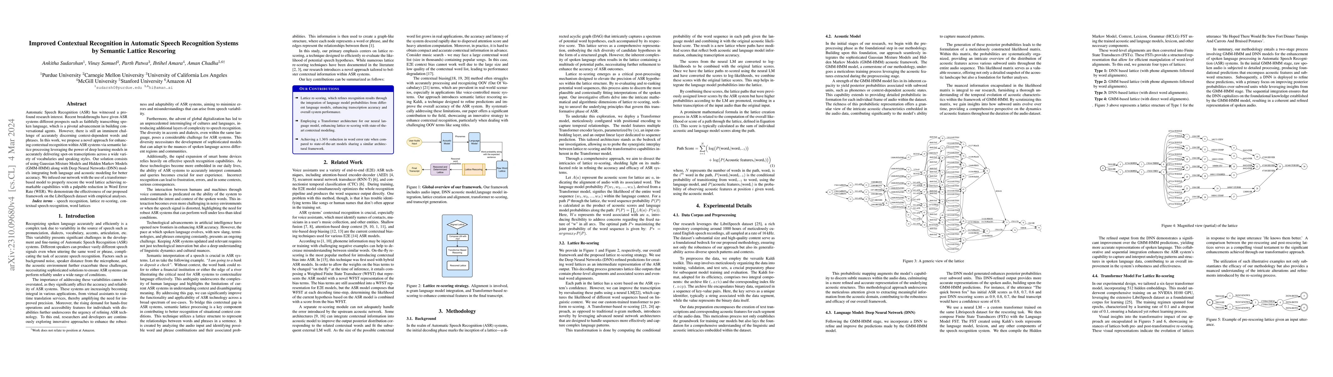 Thumbnail for Improved Contextual Recognition In Automatic Speech Recognition Systems
  By Semantic Lattice Rescoring