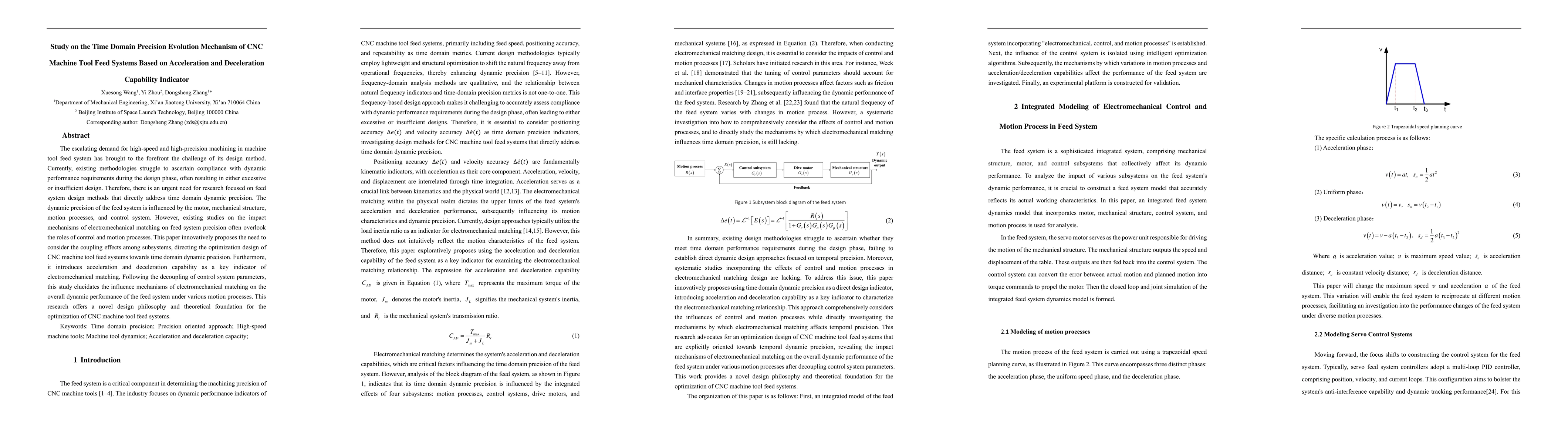 Thumbnail for Influence of Acceleration and Deceleration Capability on Machine Tool
  Feed System Performance