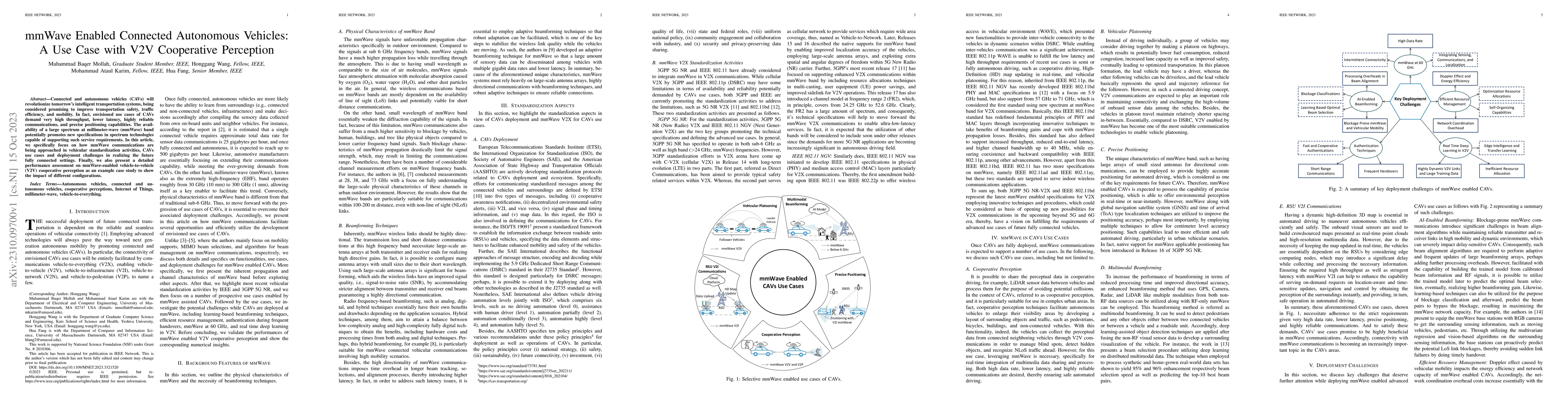 Thumbnail for mmWave Enabled Connected Autonomous Vehicles: A Use Case with V2V
  Cooperative Perception