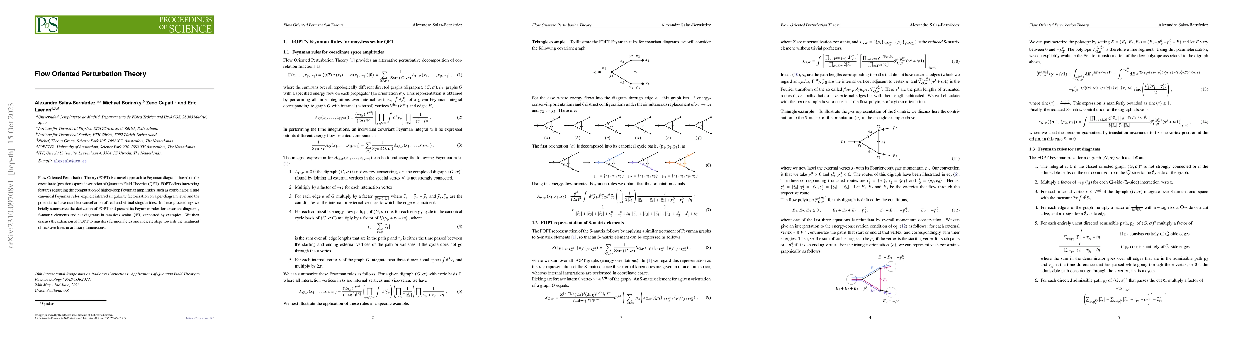 Thumbnail for Flow Oriented Perturbation Theory