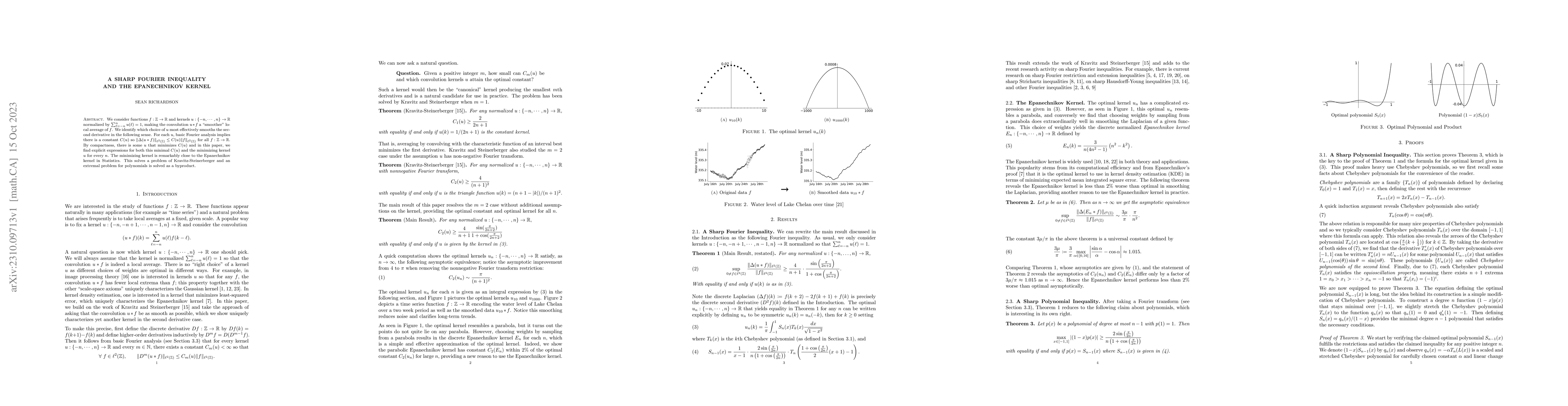 Thumbnail for A Sharp Fourier Inequality and the Epanechnikov Kernel