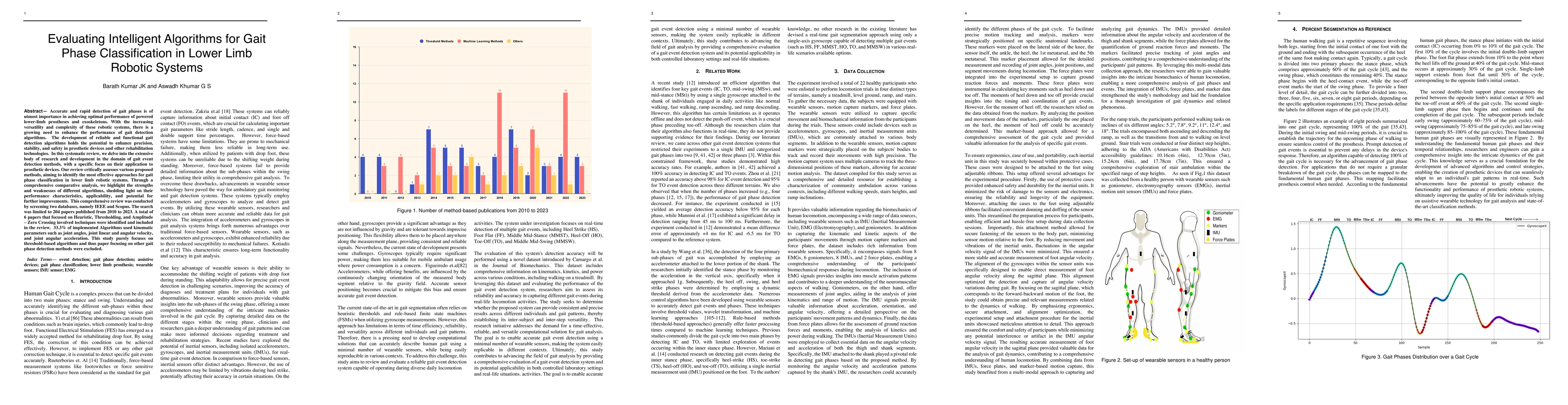 Thumbnail for Evaluating Intelligent Algorithms for Gait Phase Classification in Lower
  Limb Robotic Systems