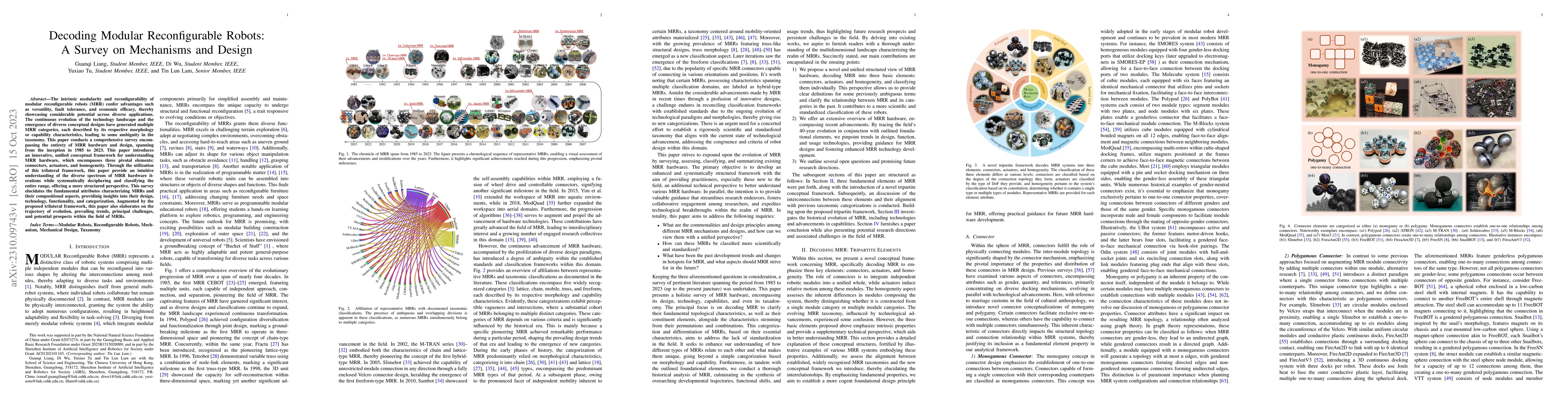 Thumbnail for Decoding Modular Reconfigurable Robots: A Survey on Mechanisms and
  Design