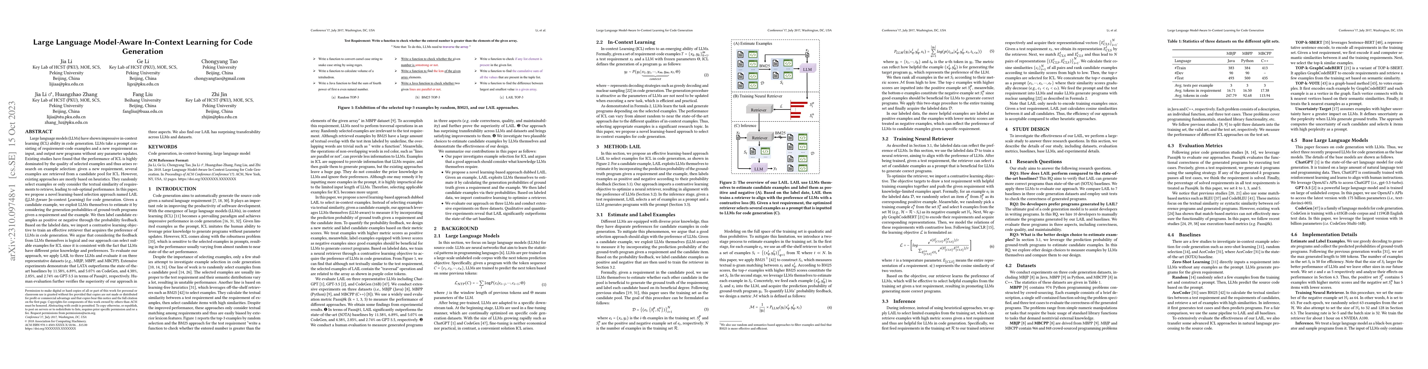 Thumbnail for Large Language Model-Aware In-Context Learning for Code Generation