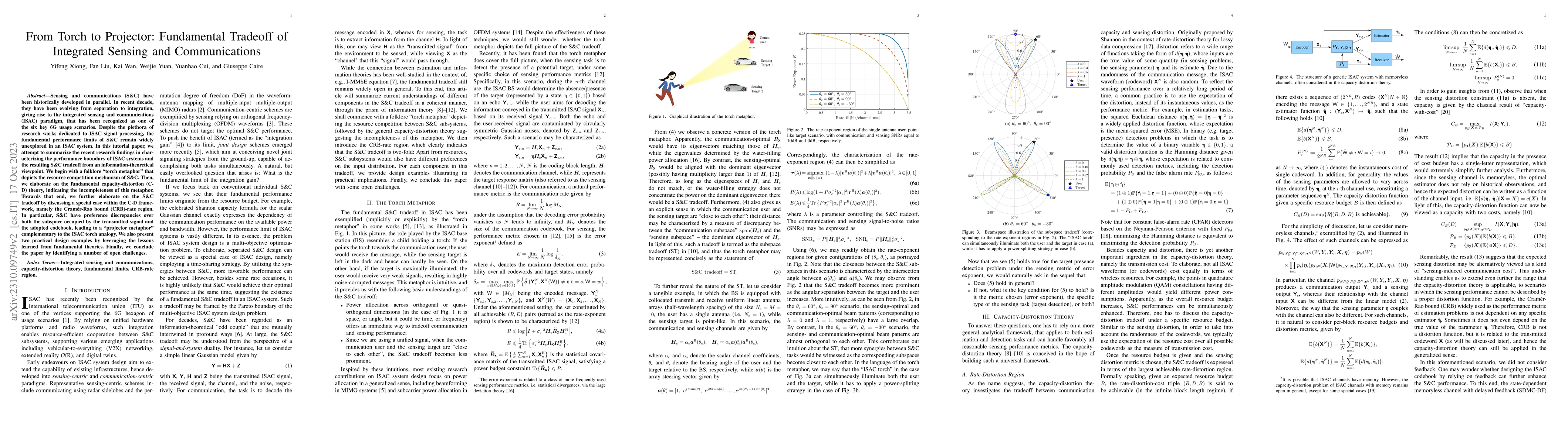 Thumbnail for From Torch to Projector: Fundamental Tradeoff of Integrated Sensing and
  Communications