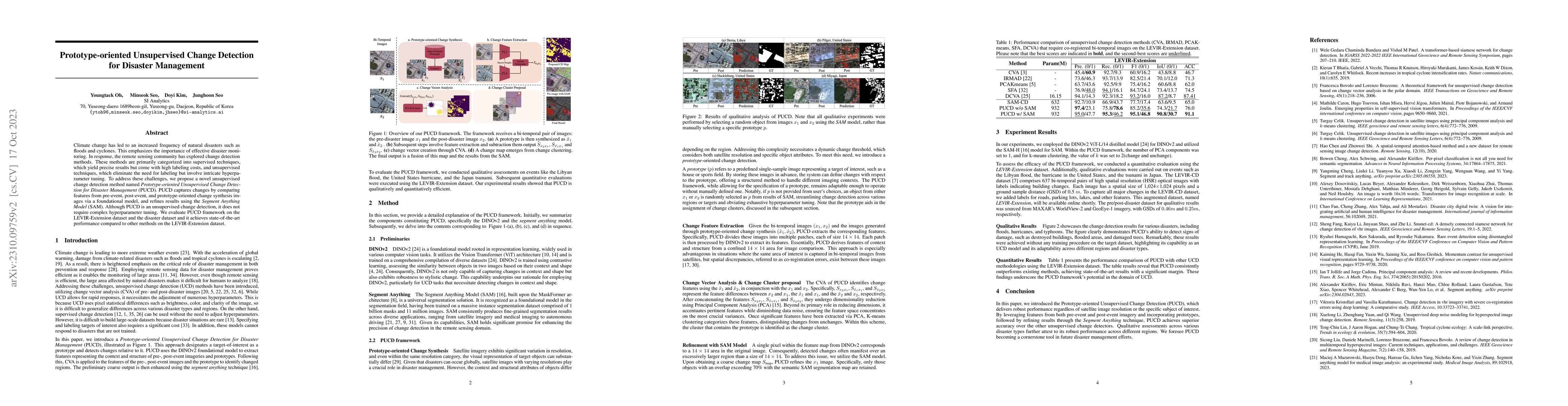 Thumbnail for Prototype-oriented Unsupervised Change Detection for Disaster Management