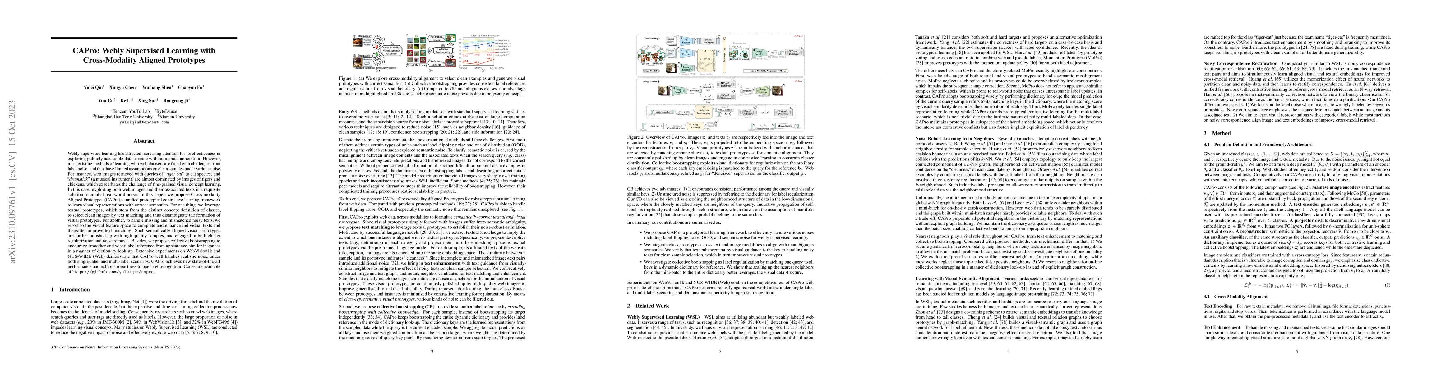 Thumbnail for CAPro: Webly Supervised Learning with Cross-Modality Aligned Prototypes