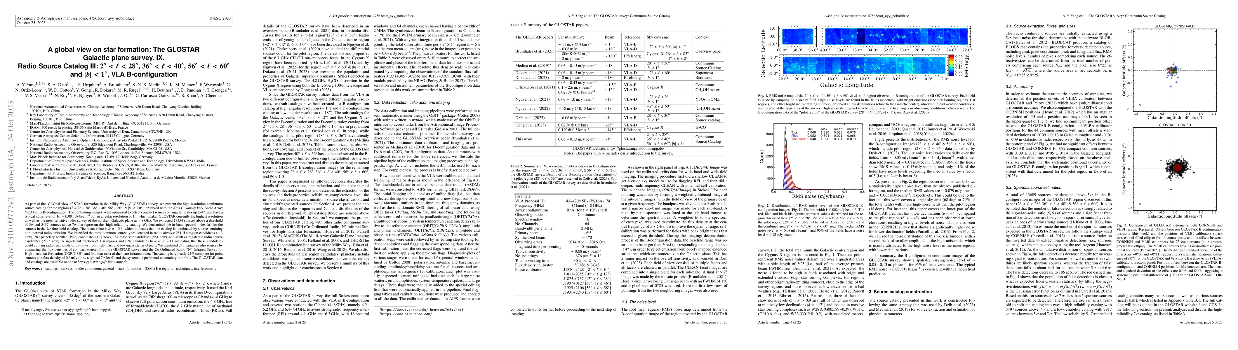 Thumbnail for A global view on star formation: The GLOSTAR Galactic plane survey. IX.
  Radio Source Catalog III: 2<l<28, 36<l<40, 56<l<60 and |b|<1, VLA
  B-configuration