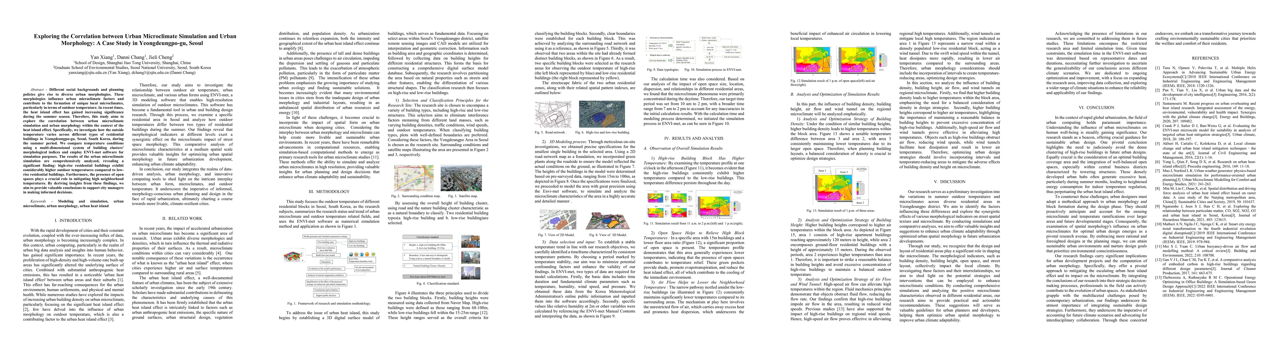 Thumbnail for Exploring the Correlation between Urban Microclimate Simulation and
  Urban Morphology: A Case Study in Yeongdeungpo-gu, Seoul