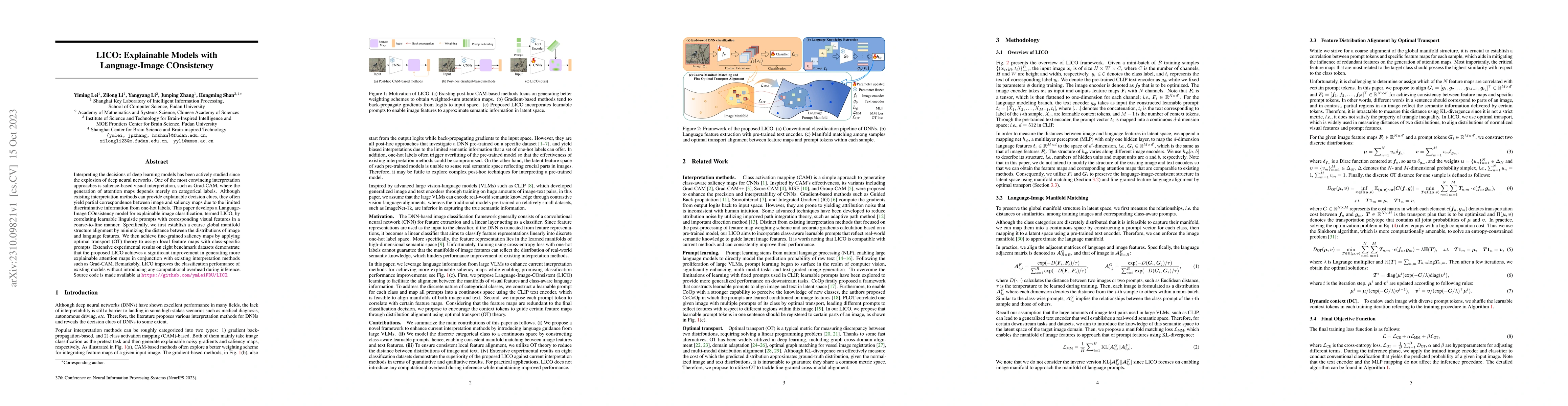 Thumbnail for LICO: Explainable Models with Language-Image Consistency