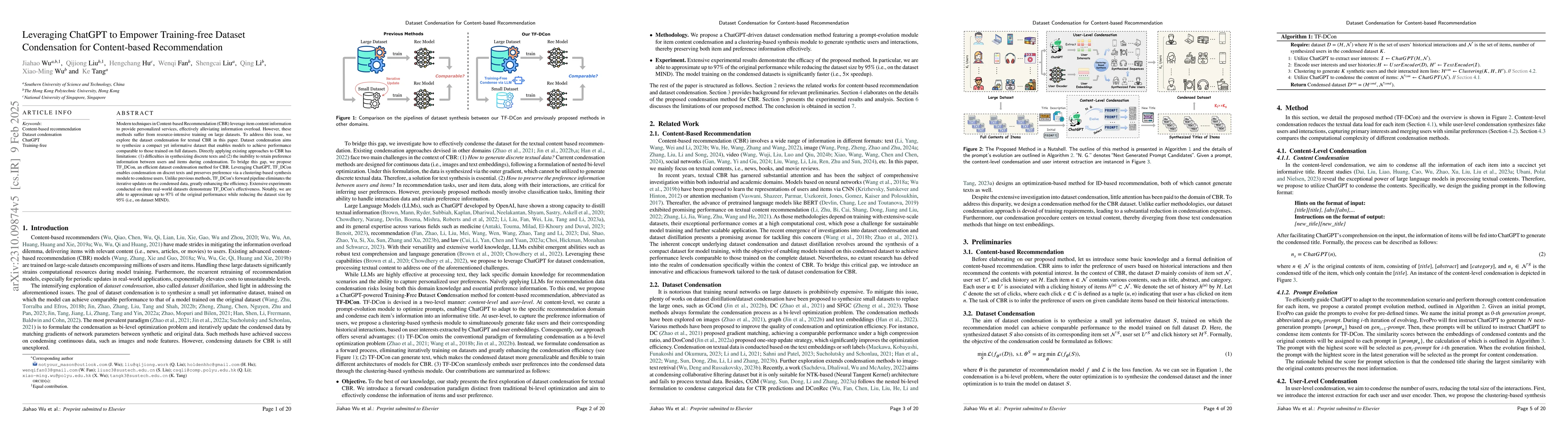 Thumbnail for TF-DCon: Leveraging Large Language Models (LLMs) to Empower
  Training-Free Dataset Condensation for Content-Based Recommendation