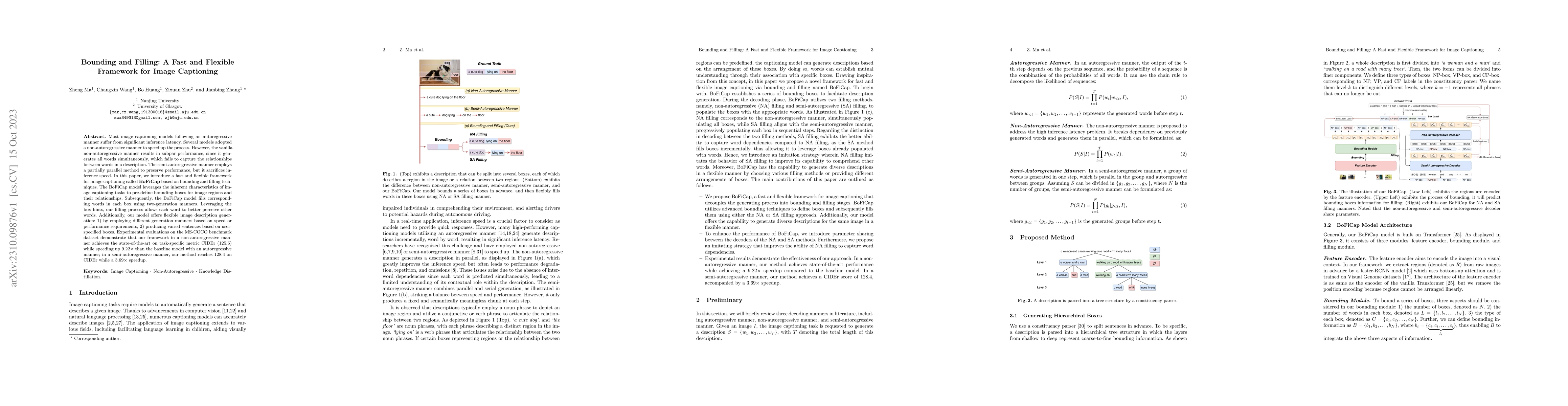Thumbnail for Bounding and Filling: A Fast and Flexible Framework for Image Captioning