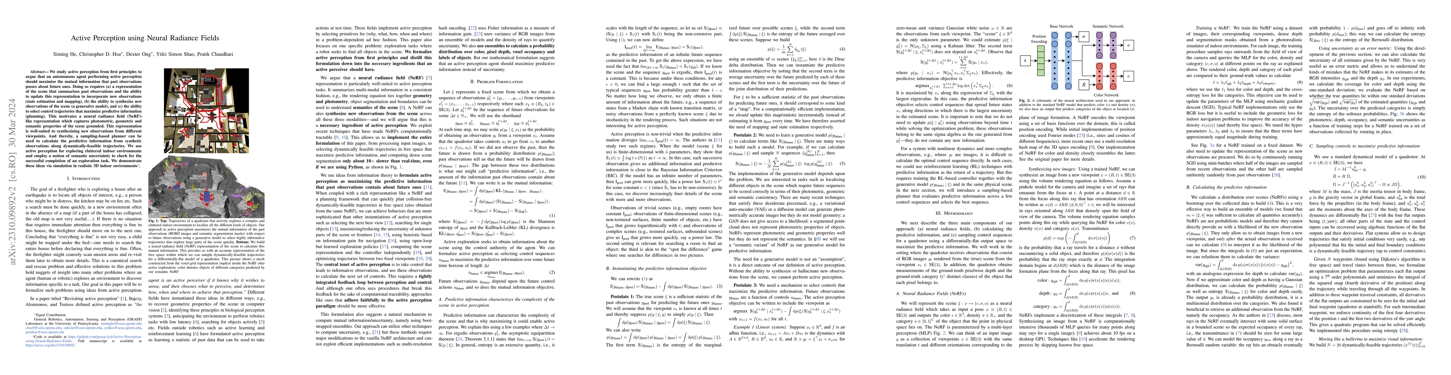 Thumbnail for Active Perception using Neural Radiance Fields