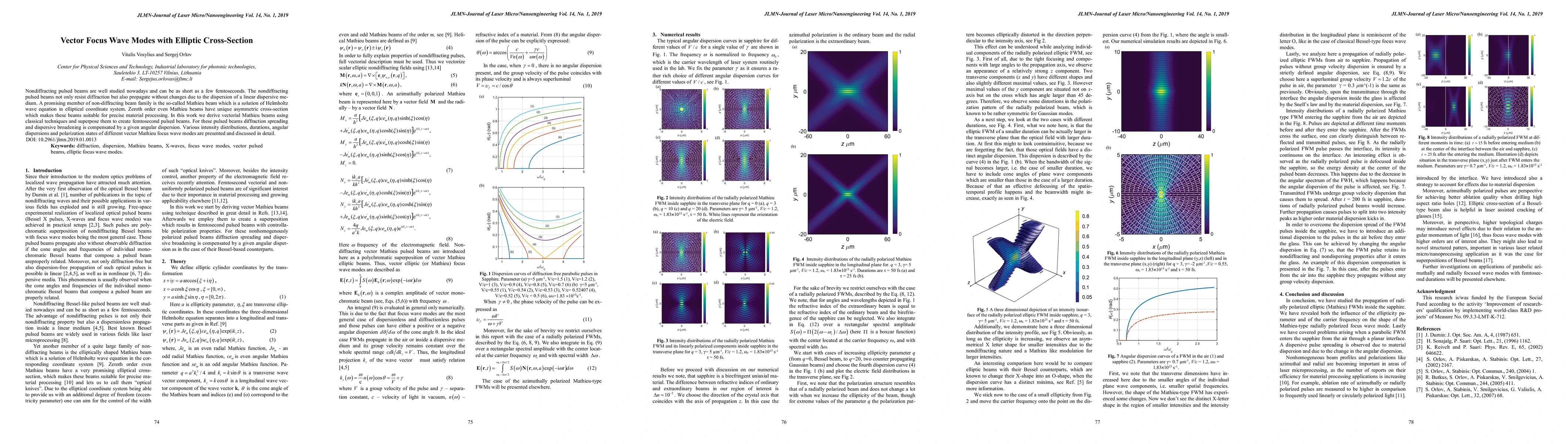 Thumbnail for Vector Focus Wave Modes with Elliptic Cross-Section