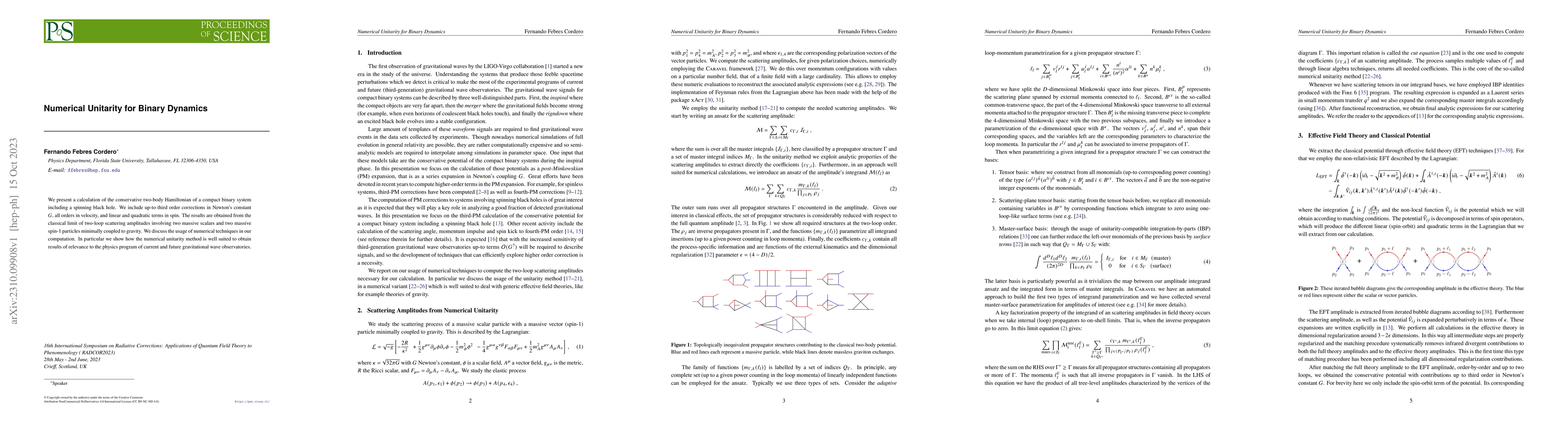 Thumbnail for Numerical Unitarity for Binary Dynamics