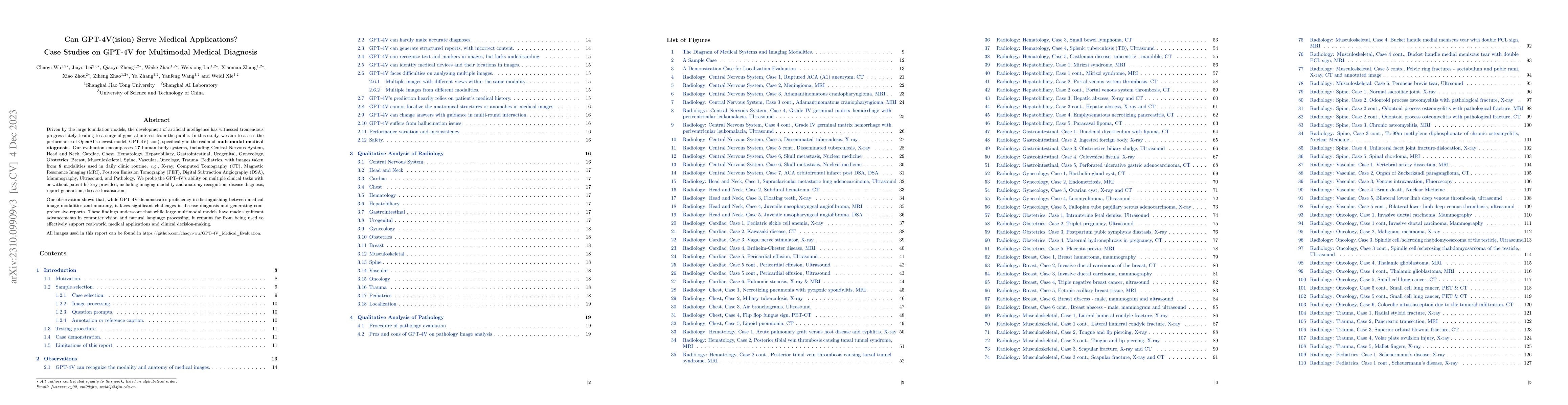 Thumbnail for Can GPT-4V(ision) Serve Medical Applications? Case Studies on GPT-4V for
  Multimodal Medical Diagnosis