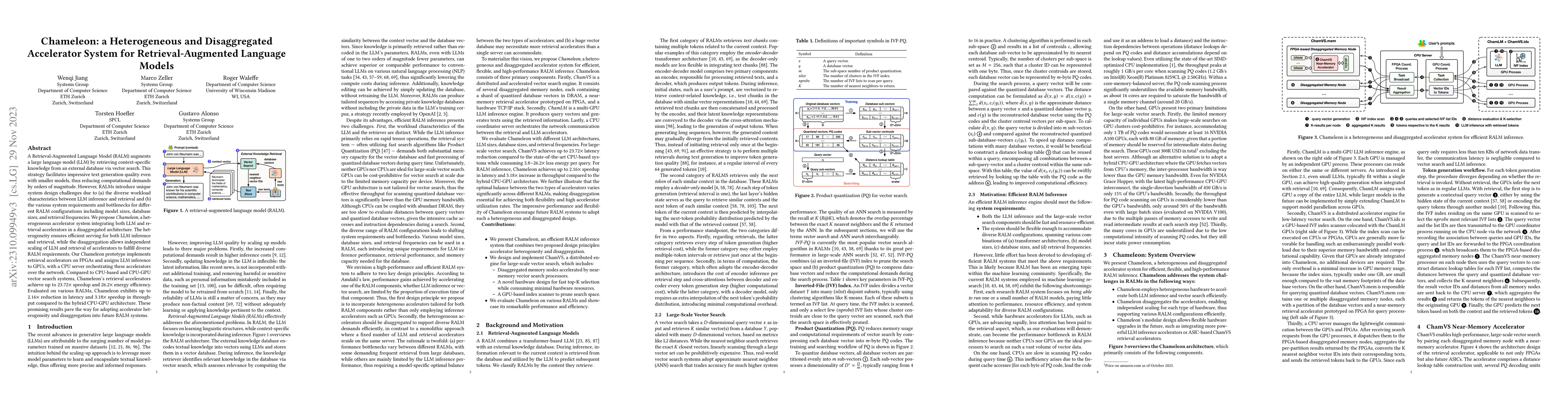 Thumbnail for Chameleon: a heterogeneous and disaggregated accelerator system for
  retrieval-augmented language models