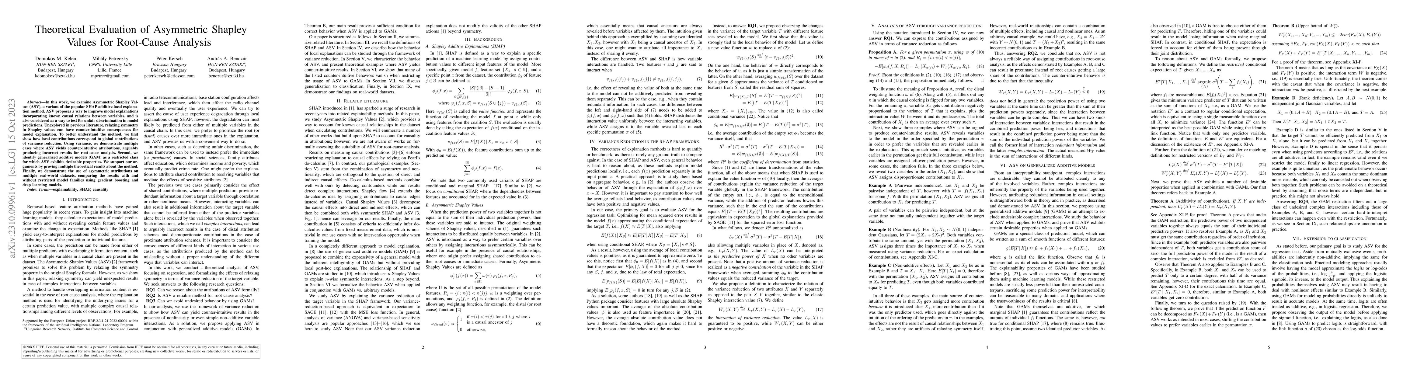 Thumbnail for Theoretical Evaluation of Asymmetric Shapley Values for Root-Cause
  Analysis