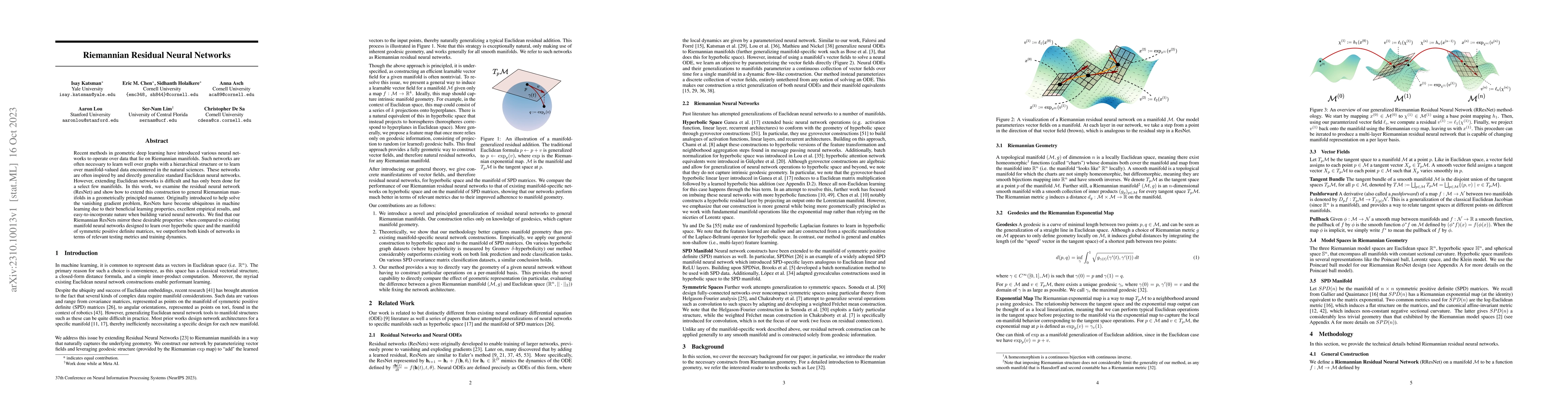 Thumbnail for Riemannian Residual Neural Networks
