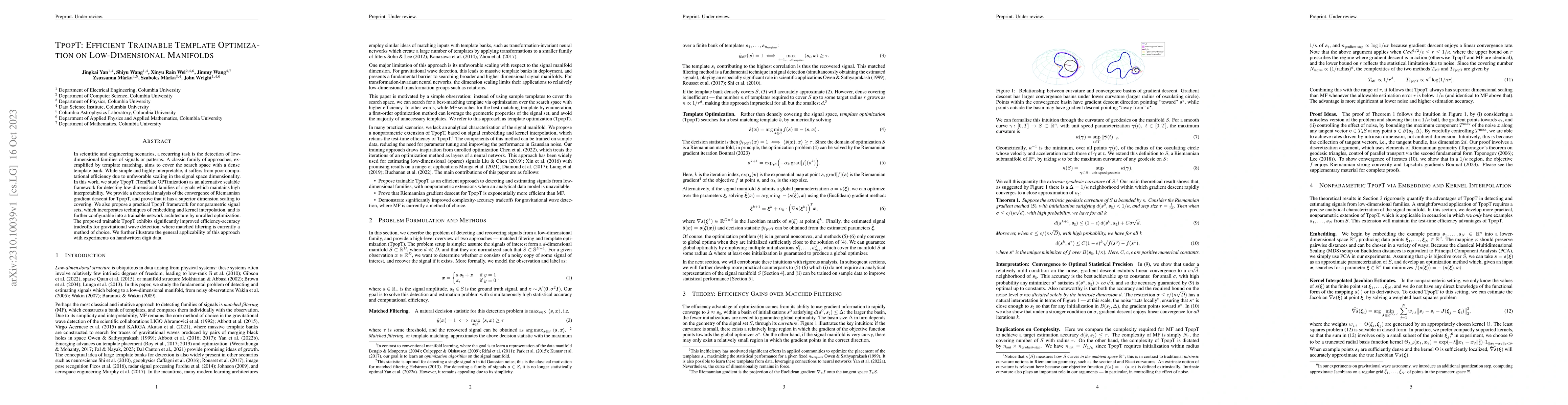 Thumbnail for TpopT: Efficient Trainable Template Optimization on Low-Dimensional
  Manifolds