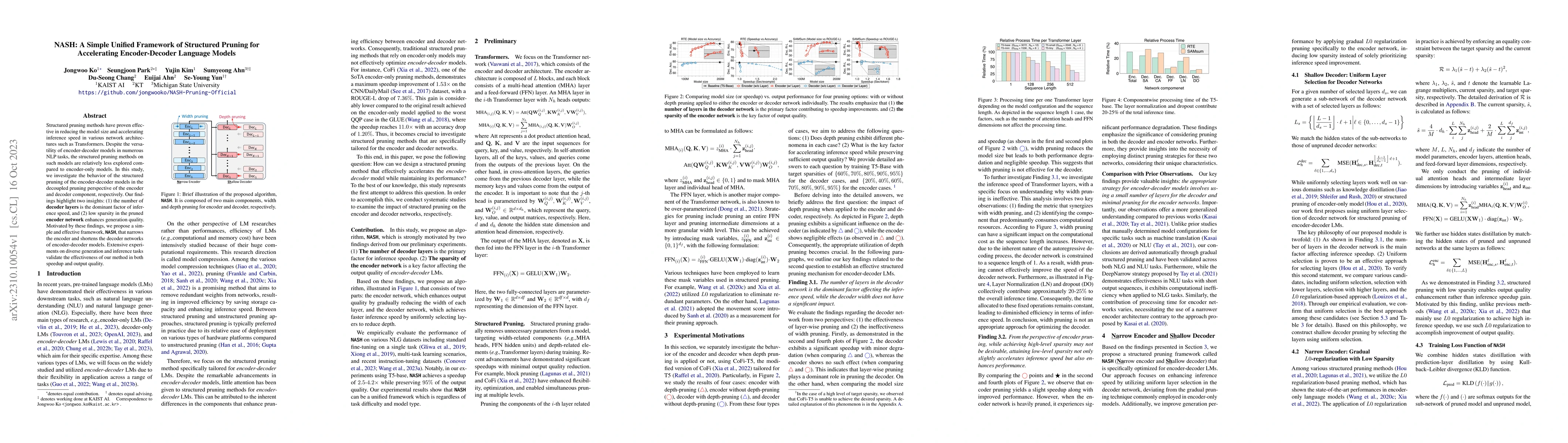 Thumbnail for NASH: A Simple Unified Framework of Structured Pruning for Accelerating
  Encoder-Decoder Language Models