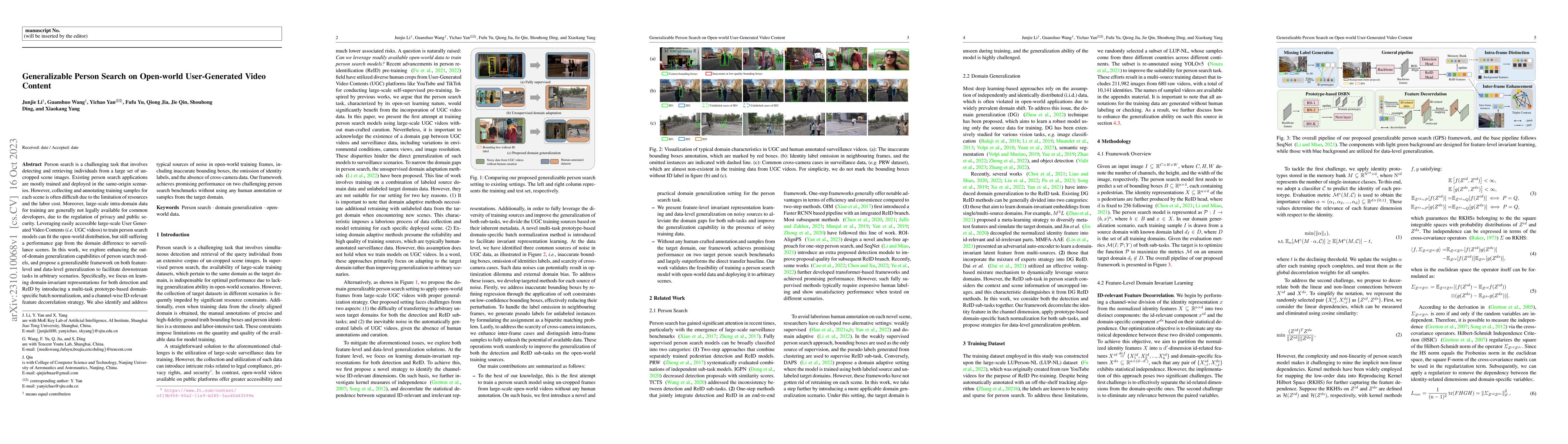 Thumbnail for Generalizable Person Search on Open-world User-Generated Video Content