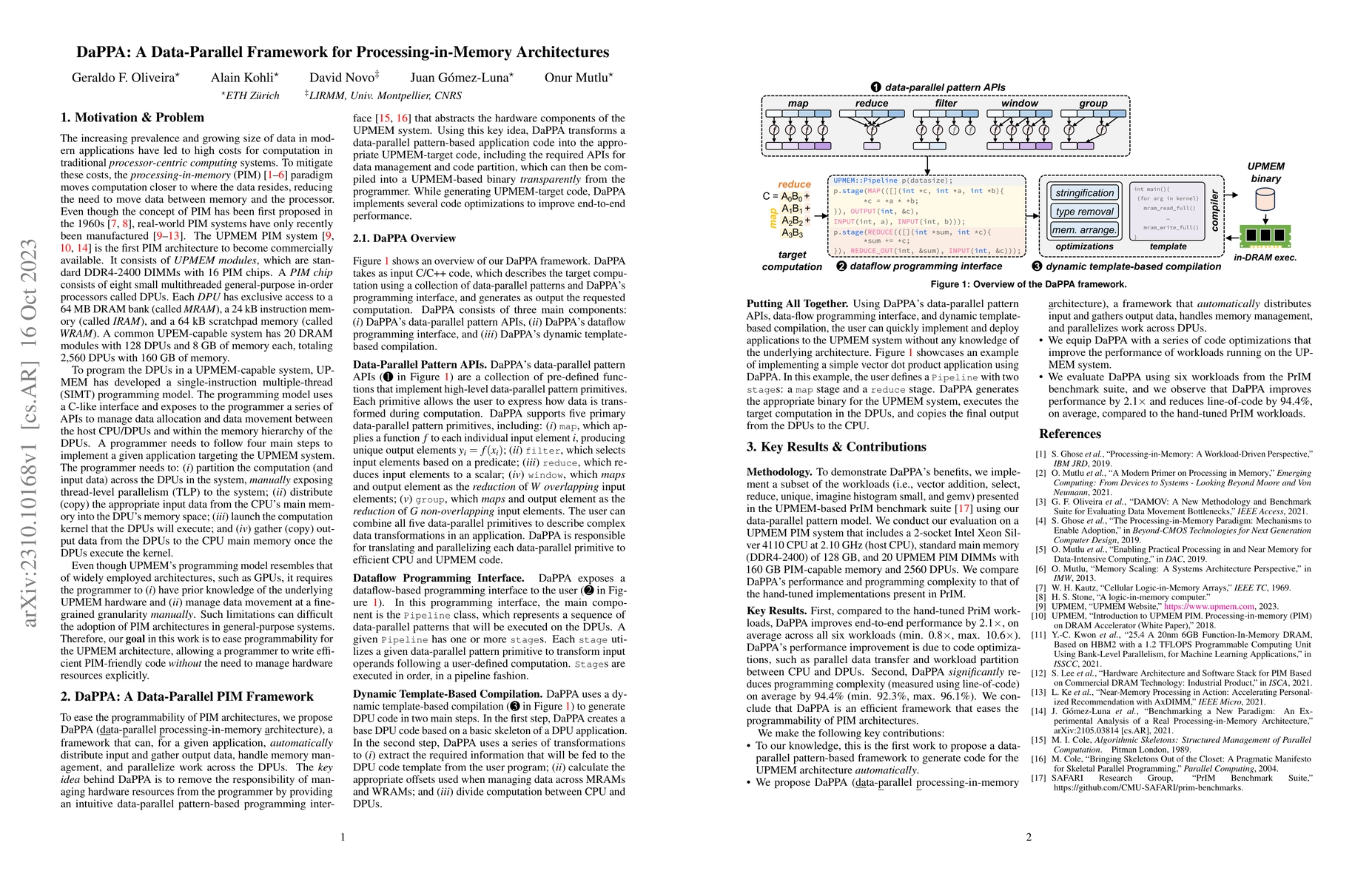 Thumbnail for DaPPA: A Data-Parallel Framework for Processing-in-Memory Architectures
