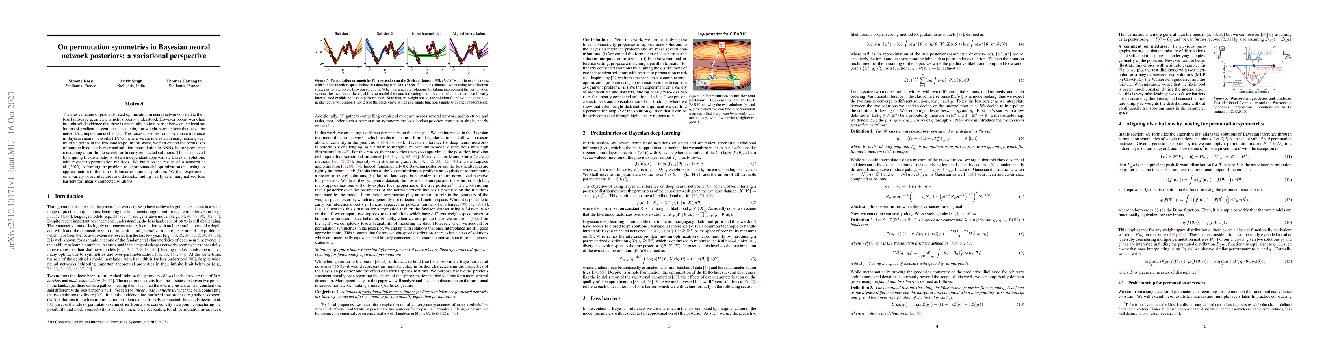 Thumbnail for On permutation symmetries in Bayesian neural network posteriors: a
  variational perspective