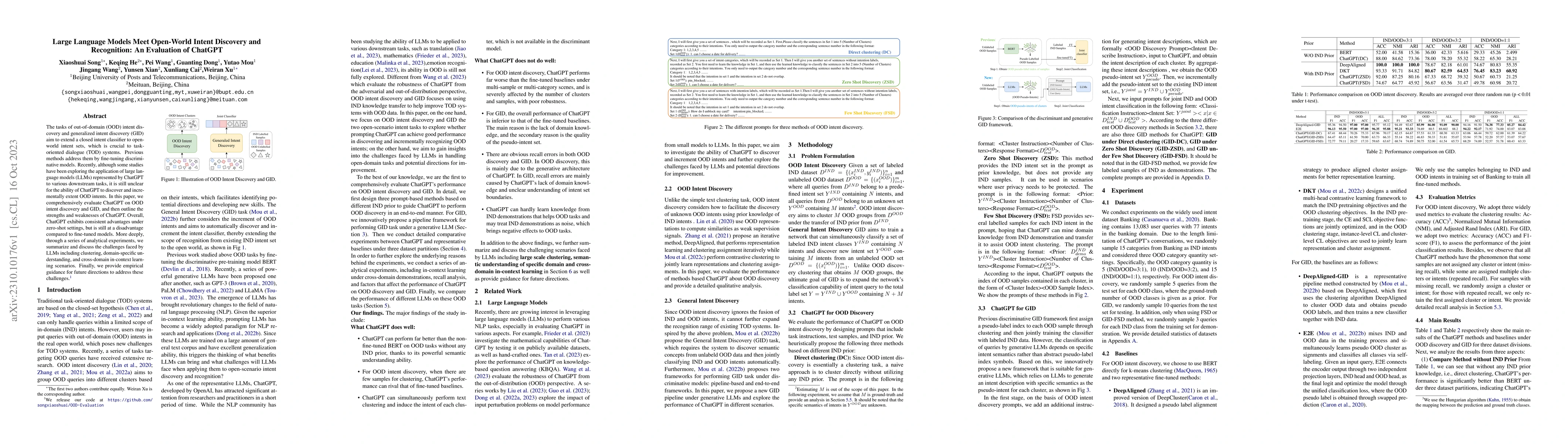 Thumbnail for Large Language Models Meet Open-World Intent Discovery and Recognition:
  An Evaluation of ChatGPT