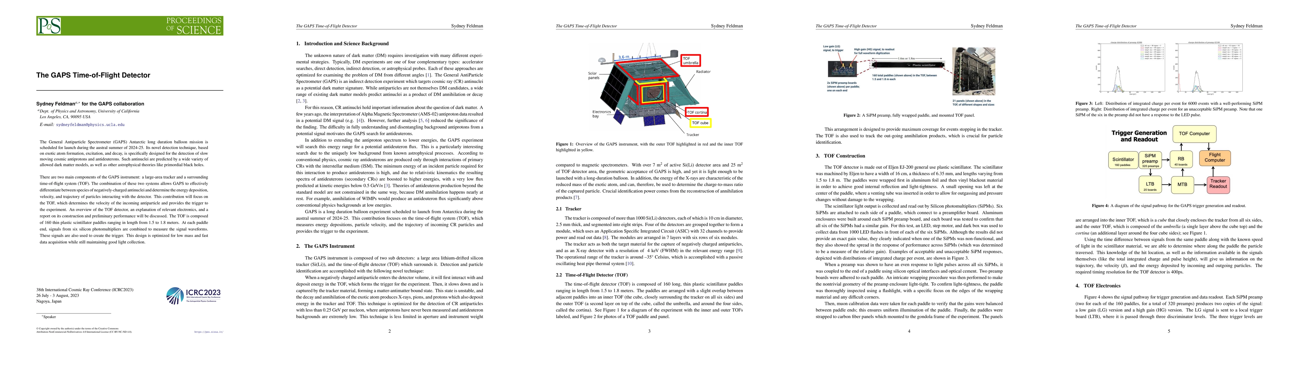 Thumbnail for GAPS contributions to the 38th International Cosmic Ray Conference
  (Nagoya 2023)