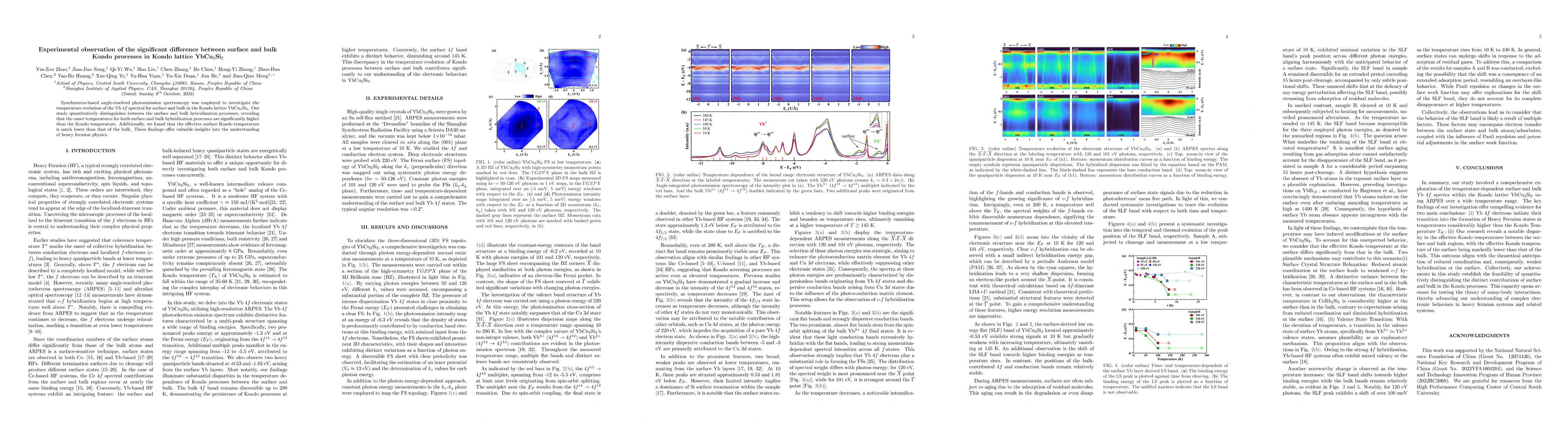 Thumbnail for Experimental observation of the significant difference between surface
  and bulk Kondo processes in Kondo lattice YbCu$_2$Si$_2$