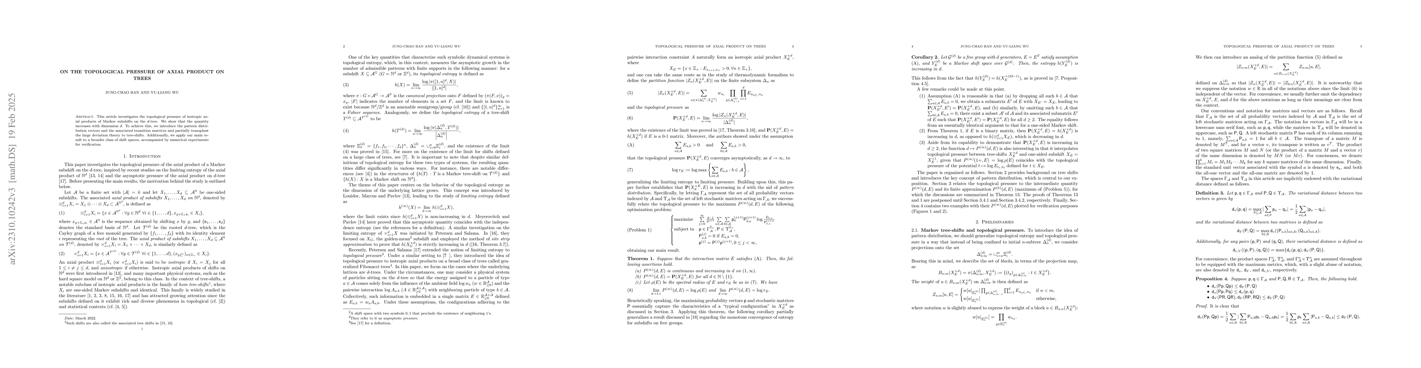 Thumbnail for On the topological pressure of axial product on trees