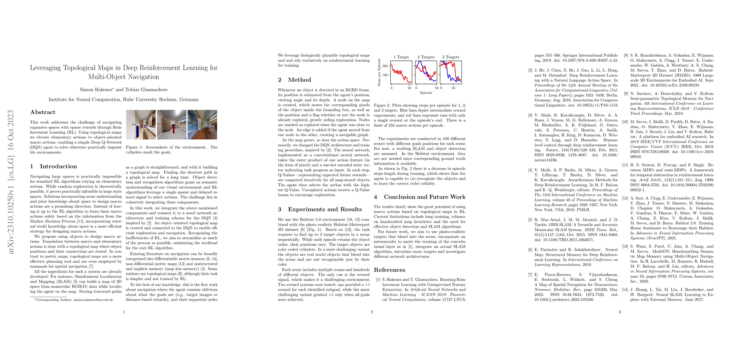 Thumbnail for Leveraging Topological Maps in Deep Reinforcement Learning for
  Multi-Object Navigation