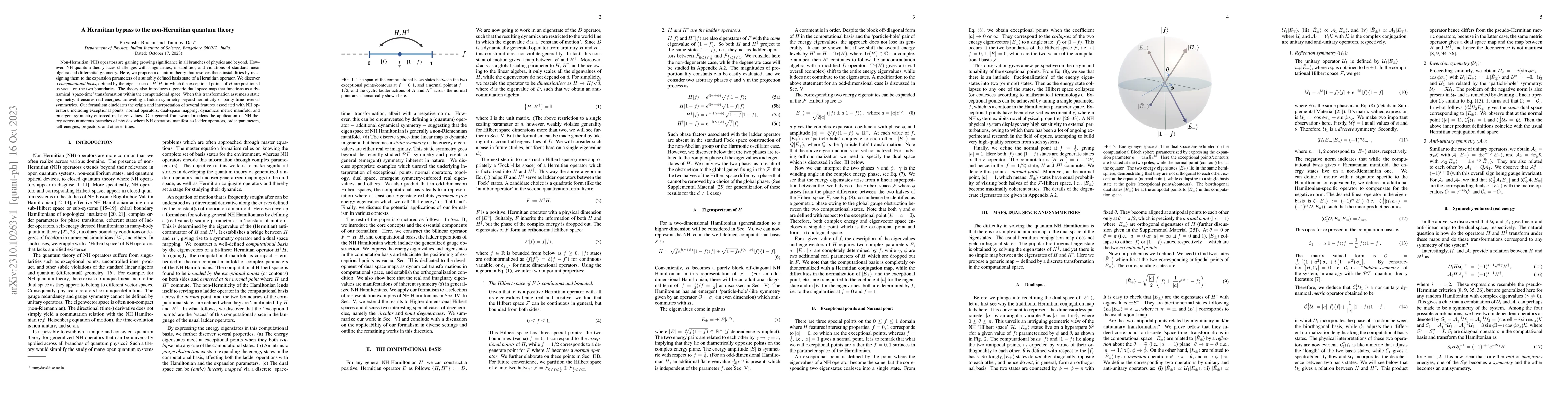 Thumbnail for A Hermitian bypass to the non-Hermitian quantum theory