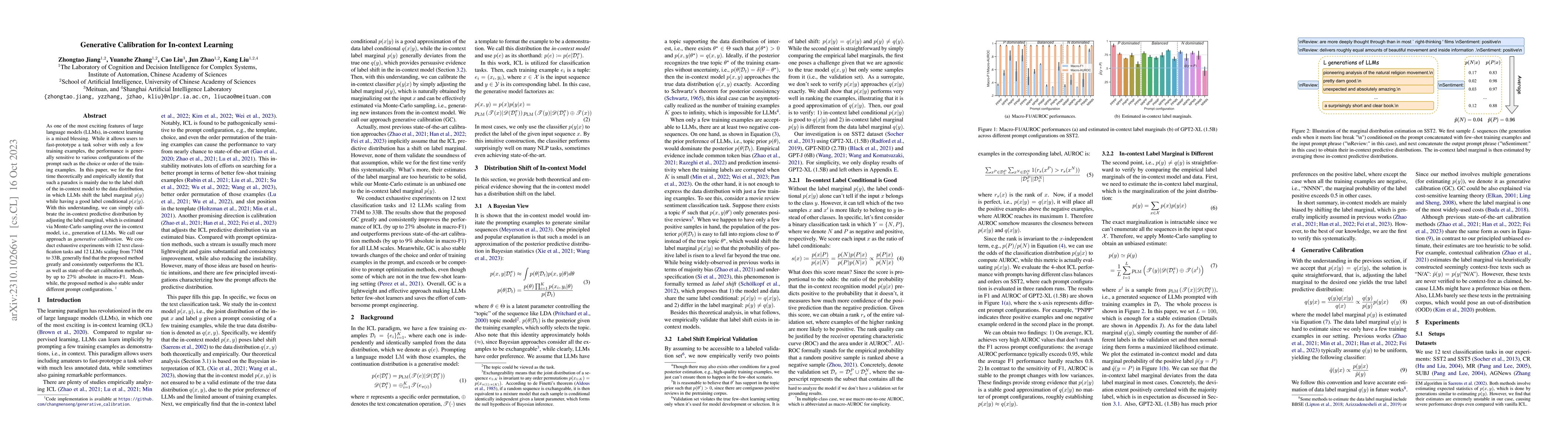 Thumbnail for Generative Calibration for In-context Learning