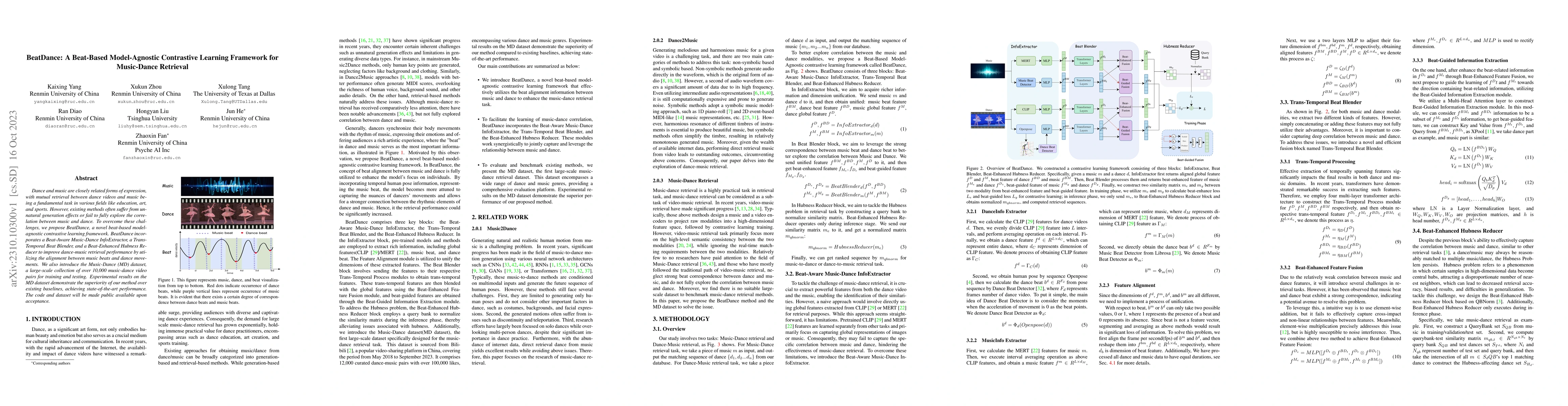 Thumbnail for BeatDance: A Beat-Based Model-Agnostic Contrastive Learning Framework
  for Music-Dance Retrieval