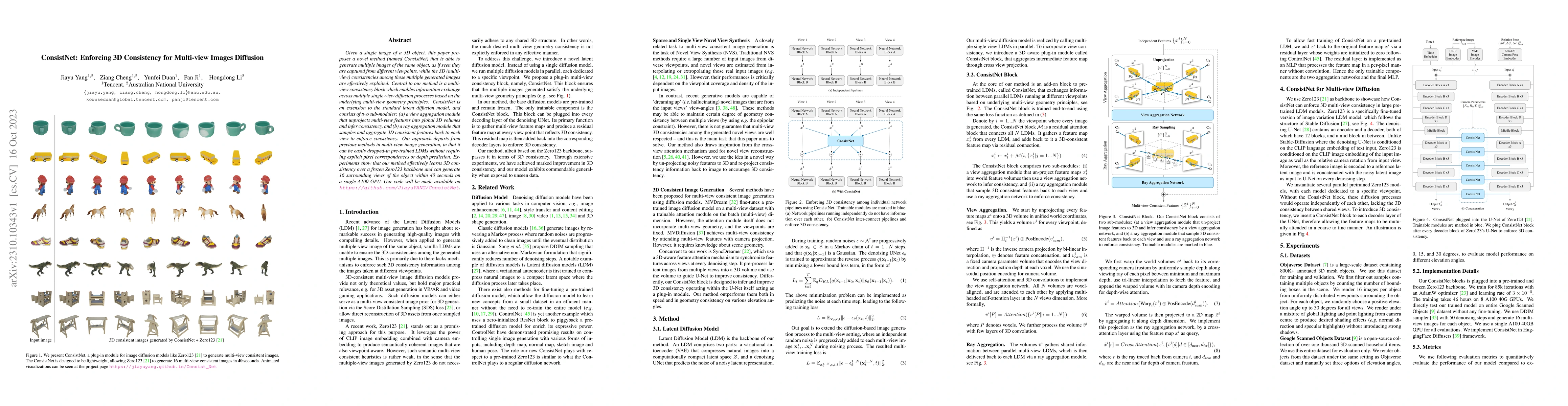 Thumbnail for ConsistNet: Enforcing 3D Consistency for Multi-view Images Diffusion