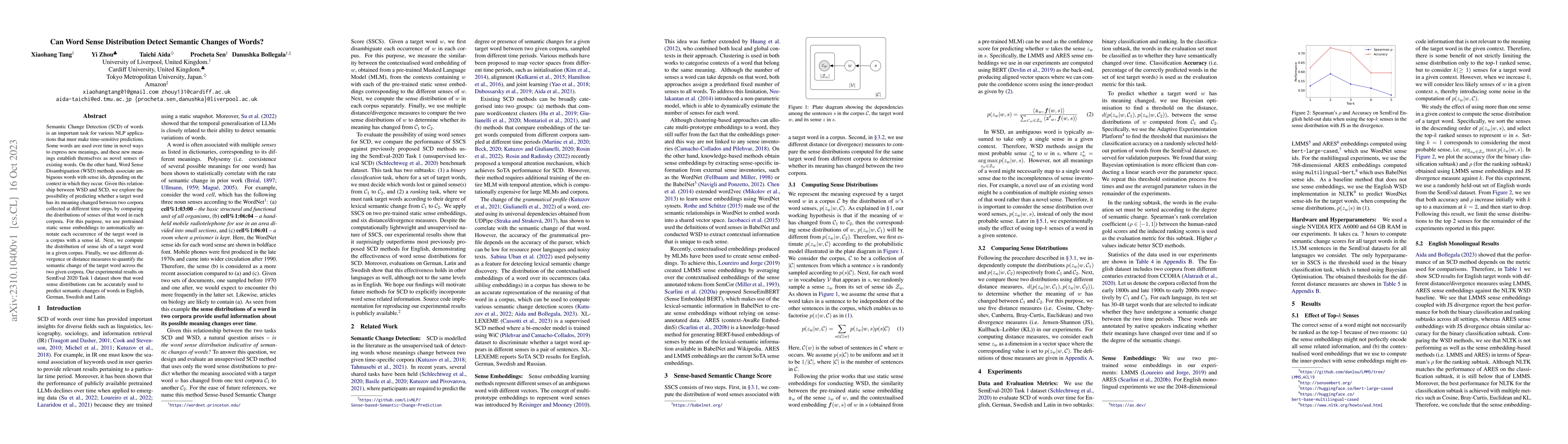 Thumbnail for Can Word Sense Distribution Detect Semantic Changes of Words?